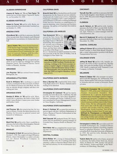 Alumni Notes, Summer 1999